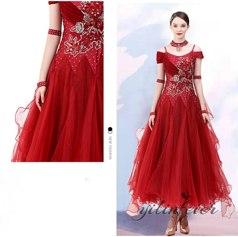 楽天市場】社交ダンス衣装 ドレス ダンスドレス レディース オーダー