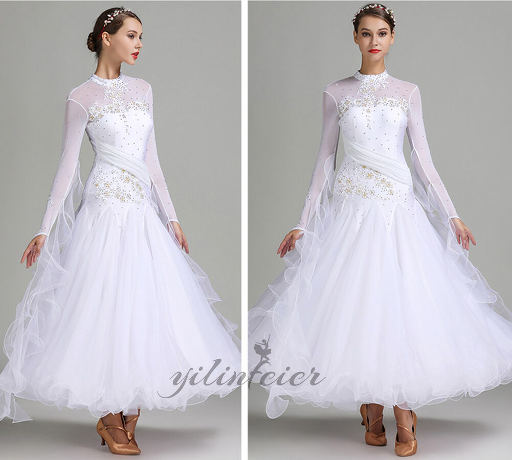 楽天市場】社交ダンスドレス 社交ダンス衣装 立ち襟 タートルネック