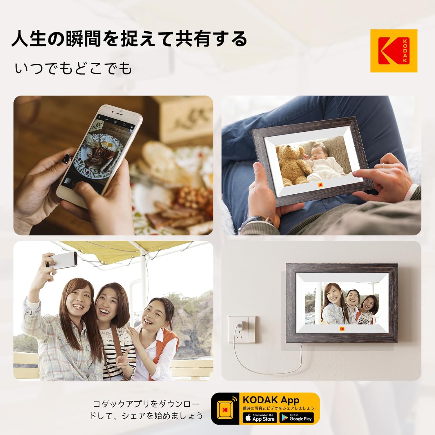 楽天市場】【KODAK・一年保証】 2025年 Wifi デジタルフォトフレーム 7