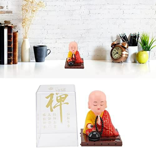 楽天市場】【20%OFFクーポン〜】僧侶ソーラーフィギュア 首振り人形