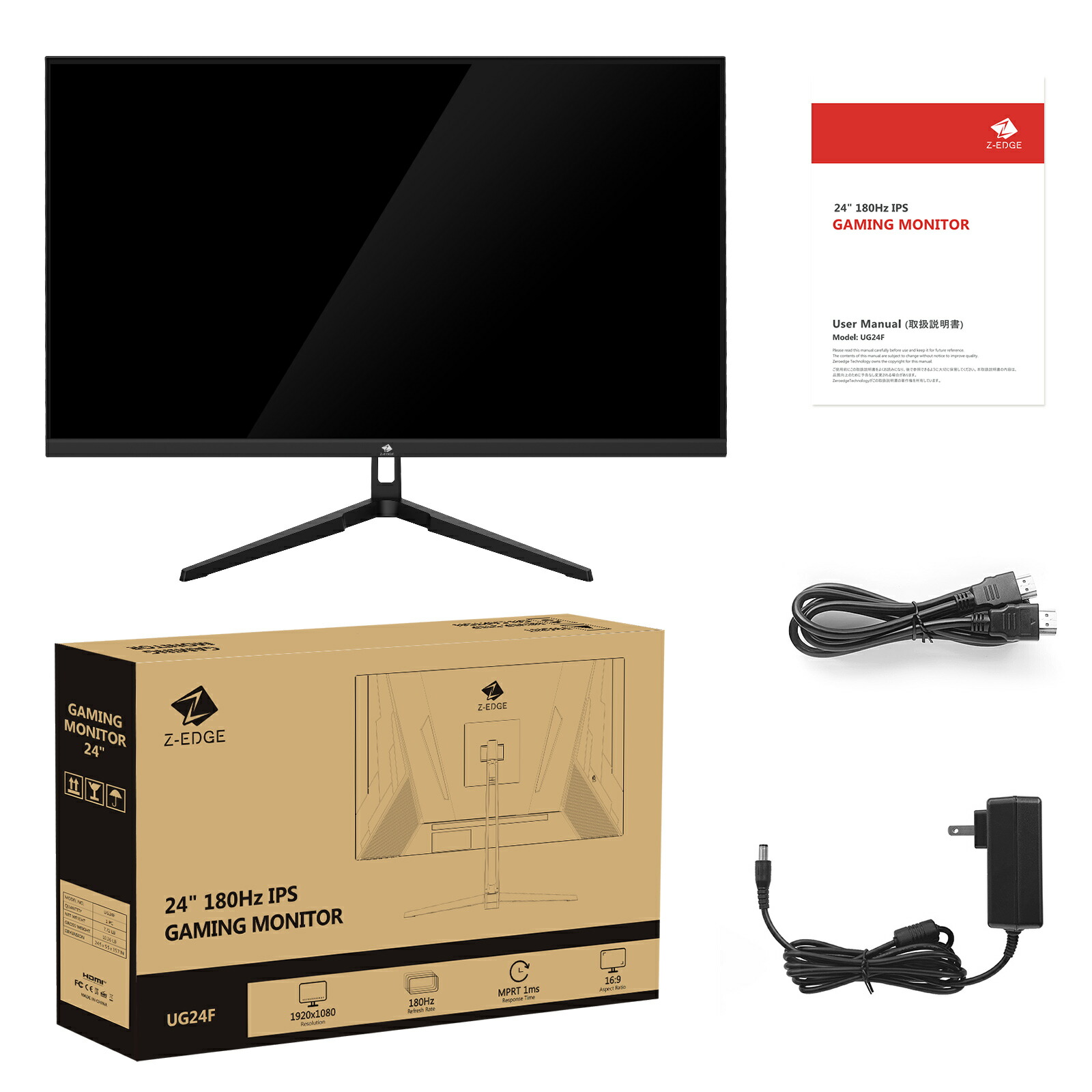 楽天市場】Z-EDGE ゲーミングモニター 24インチ 180Hz ディスプレイ