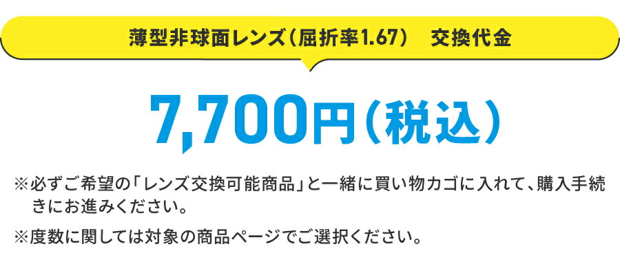楽天市場】|薄型非球面レンズ（屈折率1.67）交換代金【非球面薄型167 Z