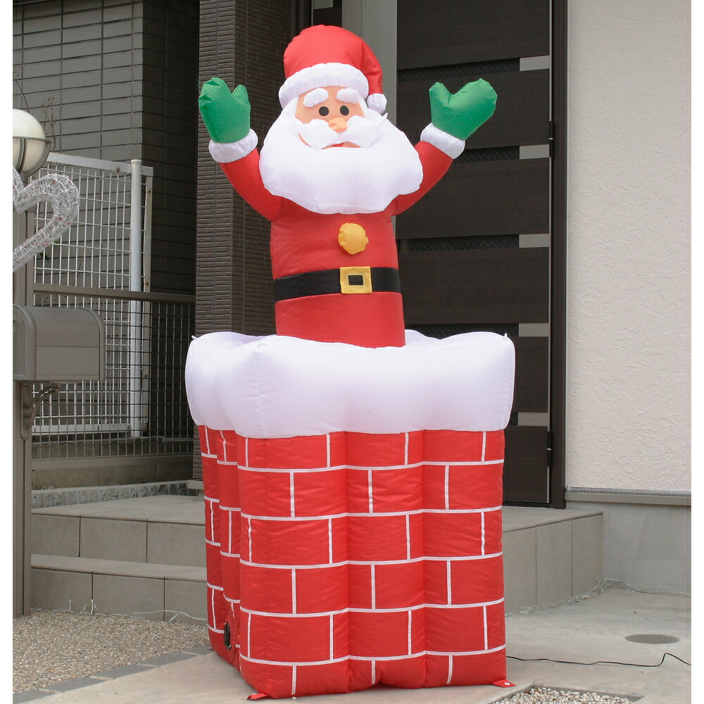 楽天市場】サンタさんが煙突から出たり入ったりするよ！【ムービング