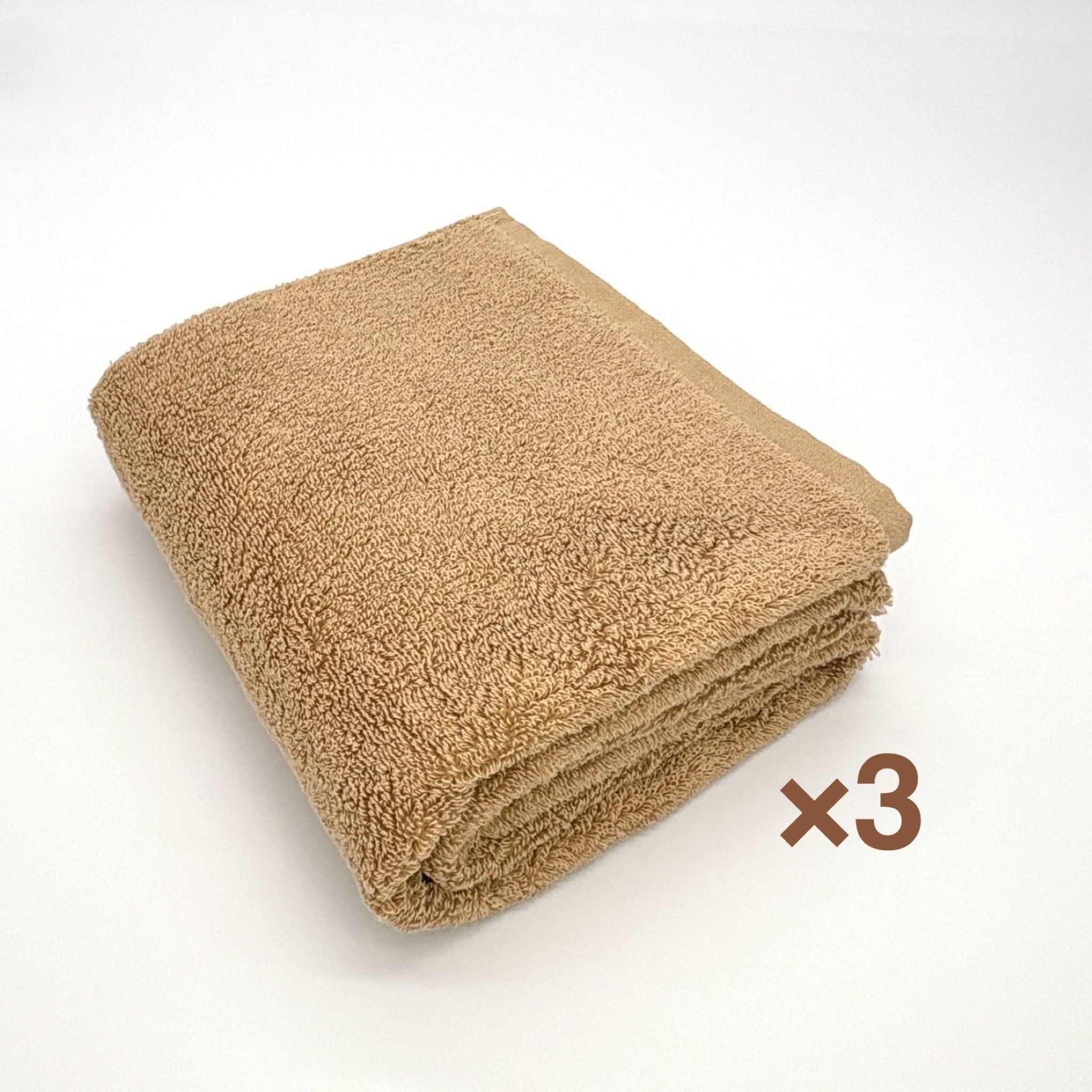 MAMORUNE PUER TOUCH コンパクトバスタオル 同色3枚セット (45cm×110cm