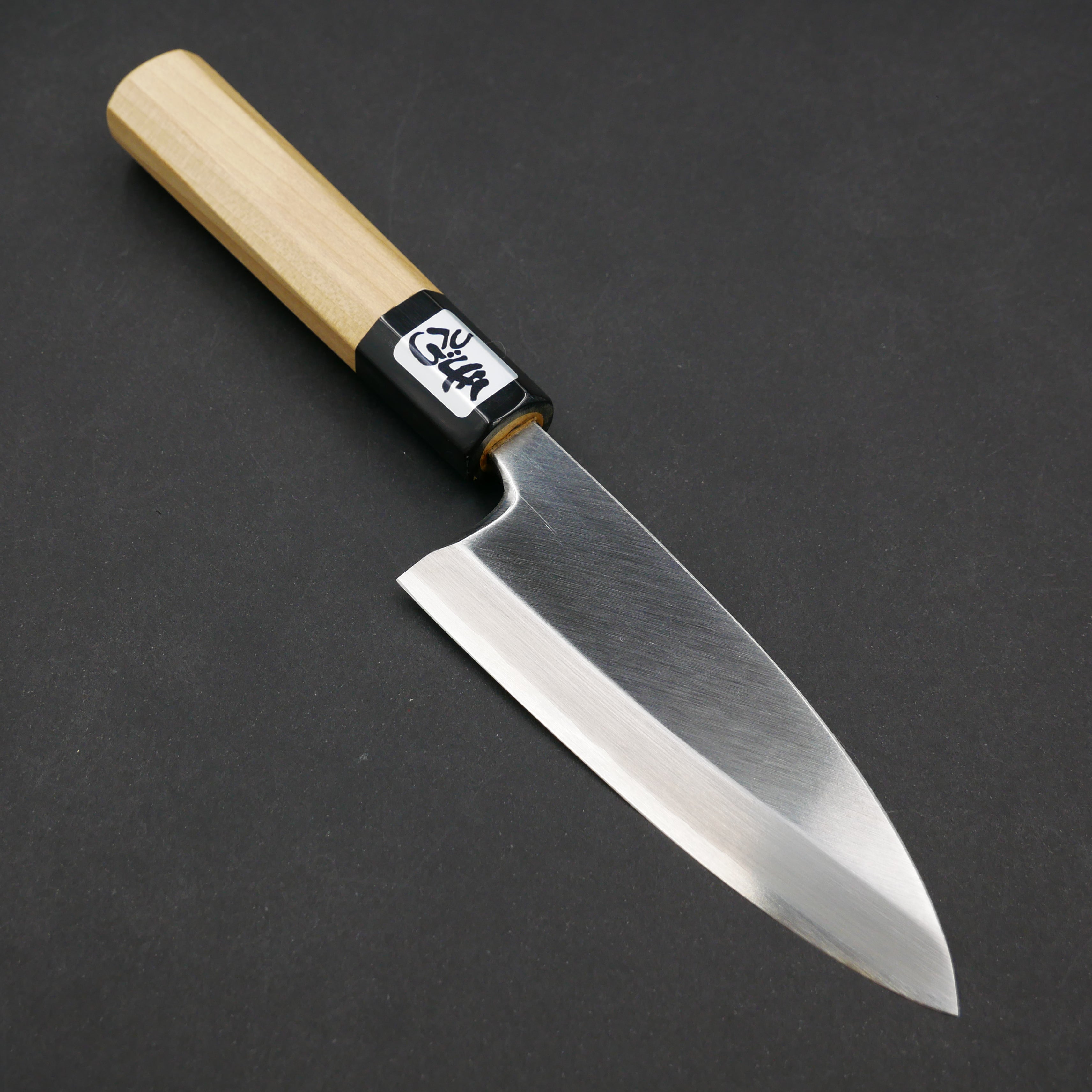 銀三鋼 小出刃 朴八角柄 – つば屋庖丁店