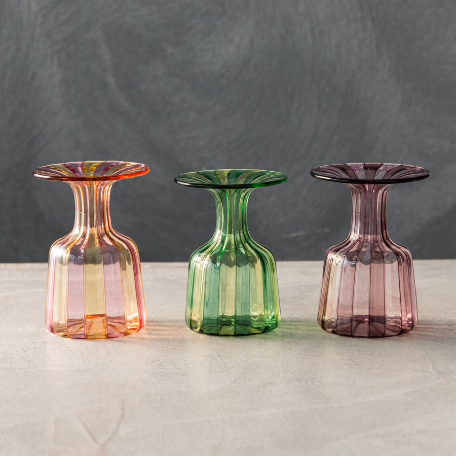 ガラス専門店｜花瓶｜大東健太｜キャンディー花器 purple×pink