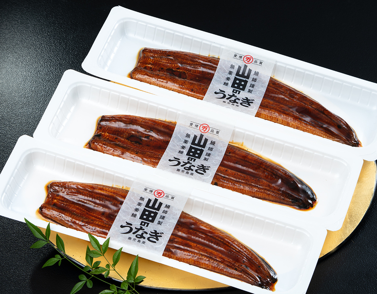 特大サイズ「本格炭火焼うなぎ蒲焼 特上」鹿児島県産 山田水産 3尾（1
