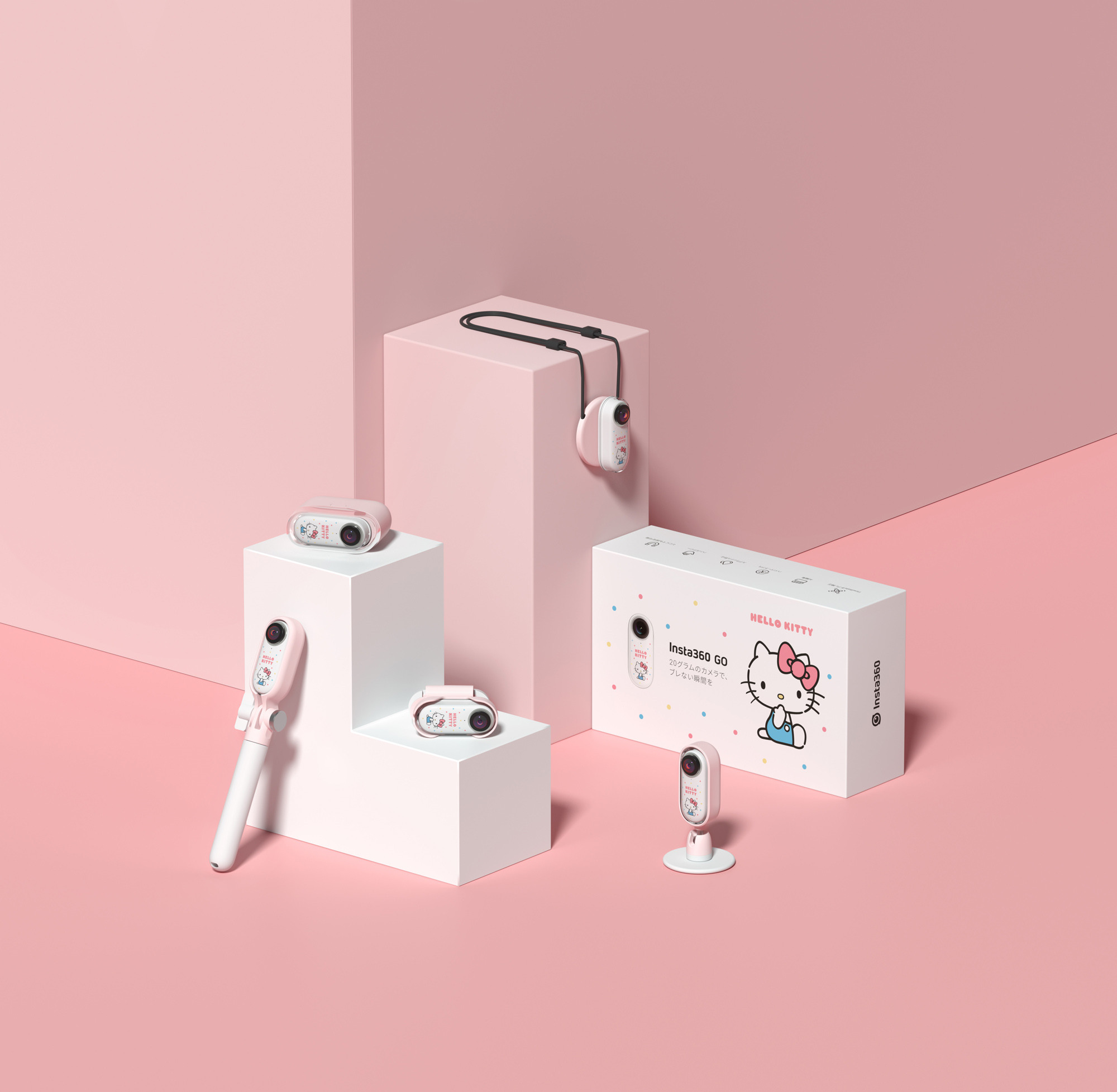 ハローキティの小型アクションカメラ「Insta360 GO 特別版 ハロー