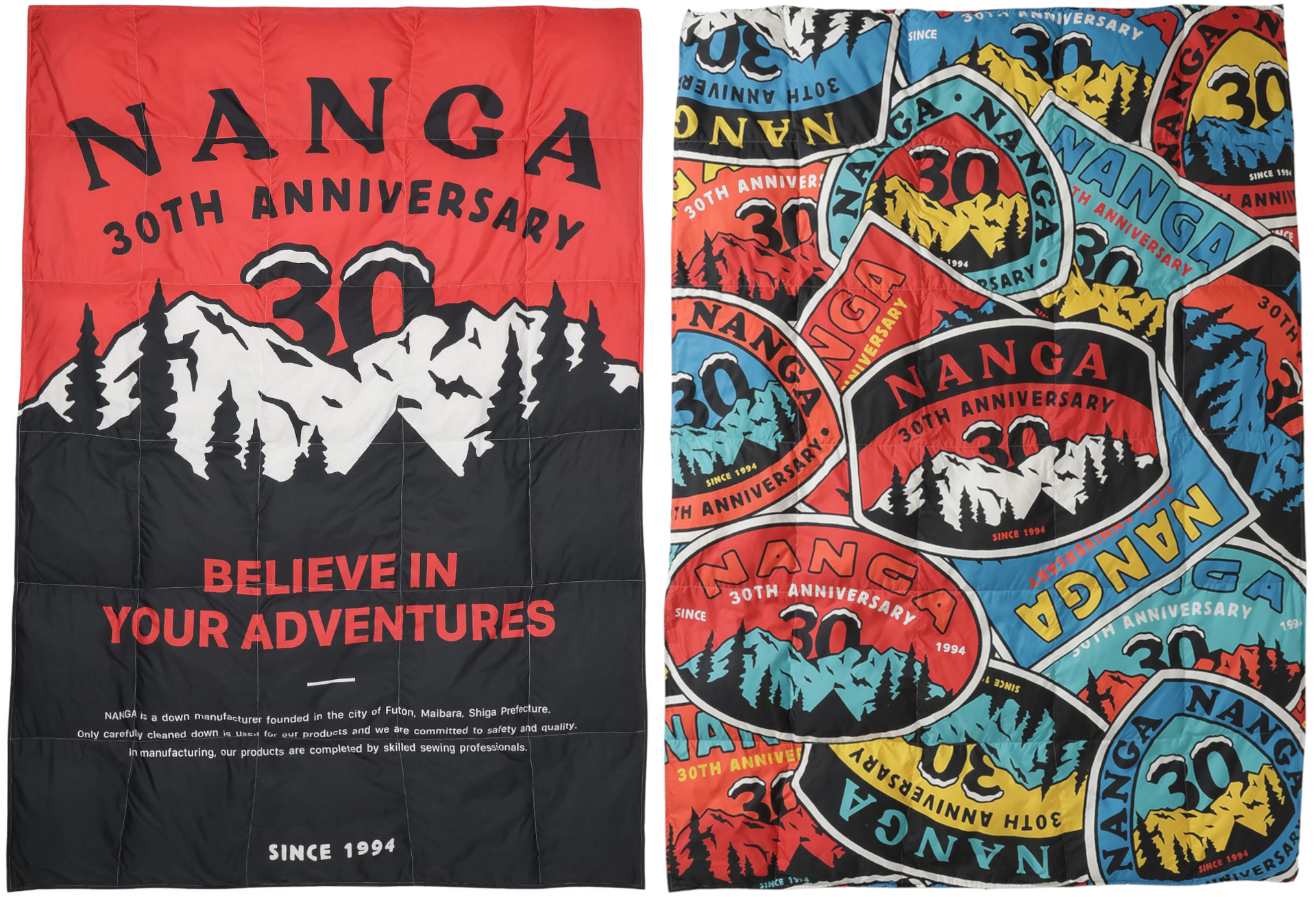 NANGA、30周年記念アイテム第1弾。夏向けダウンブランケットやSTANLEY