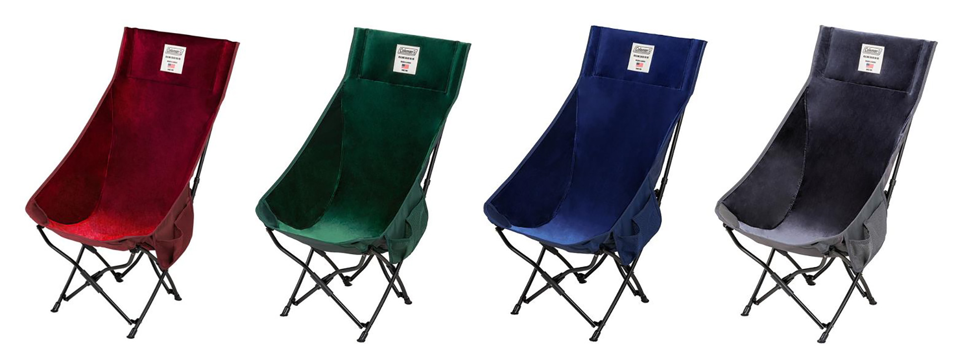 コールマン「ヒーリングチェア NX HB」から喫茶店の椅子のようなベロア