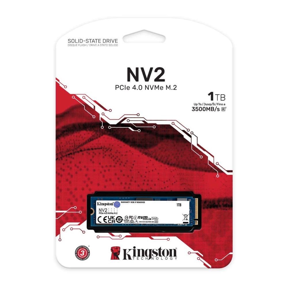 Kingston NV2 1TB M.2 NVME PCIe 4.0 SSD (3 Year Warranty) **Out Of