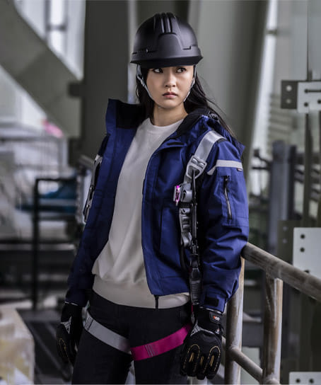 全2色】フルハーネス対応防寒ブルゾン（透湿・防水・制電生地仕様/男女