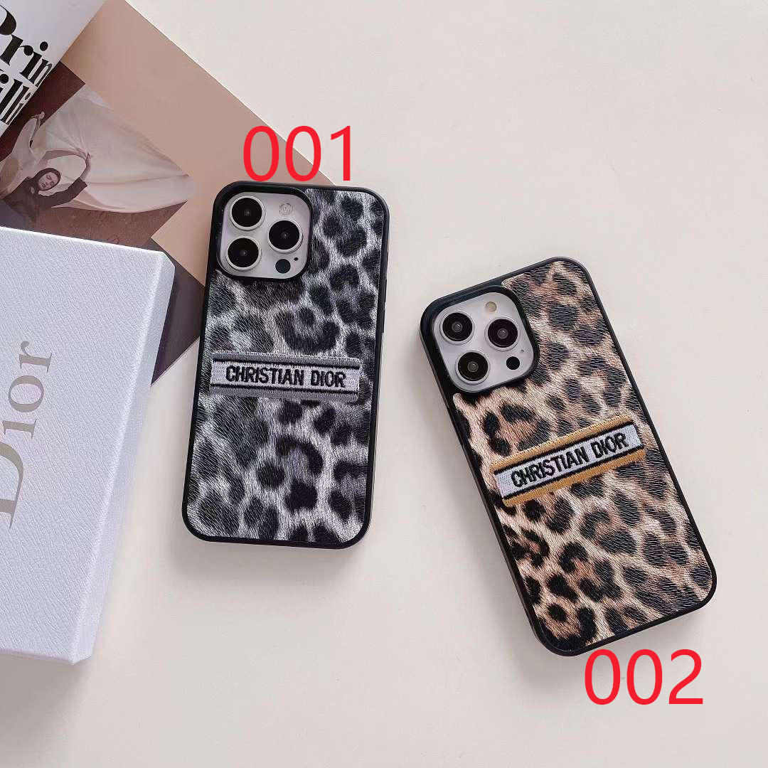 ディオール iPhone15 Pro/14 Proケース レオパード DIOR iPhone15/14