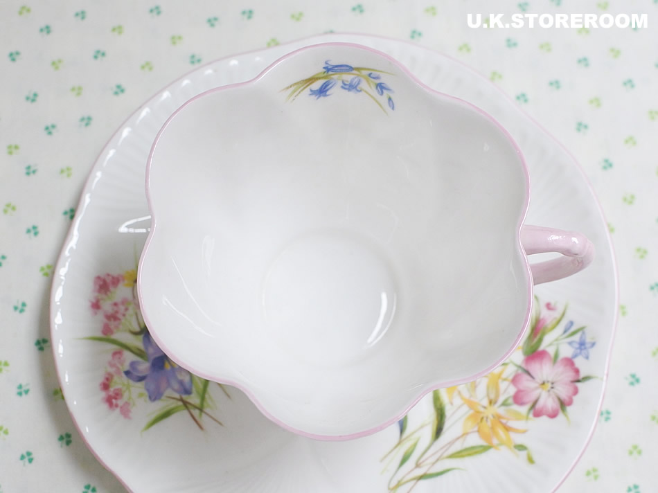 UKストアルーム SH068 Shelley シェリー ワイルドフラワー ティートリオA