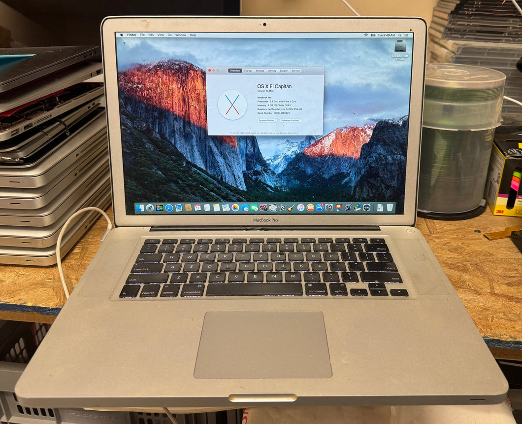 Apple MacBook Pro 15-inch Mid 2009 2.8GHz Intel Core 2 Duo