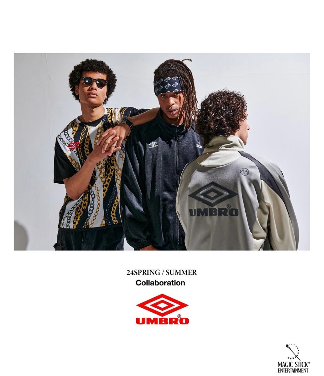 MAGIC STICK × UMBRO 2024年春夏コラボコレクションが国内2月9日／2月