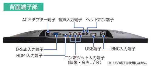 FHDモニター（フルHDモニタ）13.3インチ液晶モニター MJ-MNT13
