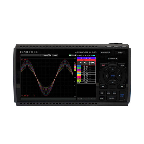 midi LOGGER GL860 絶縁多チャネルハンディロガー グラフテック 測定器