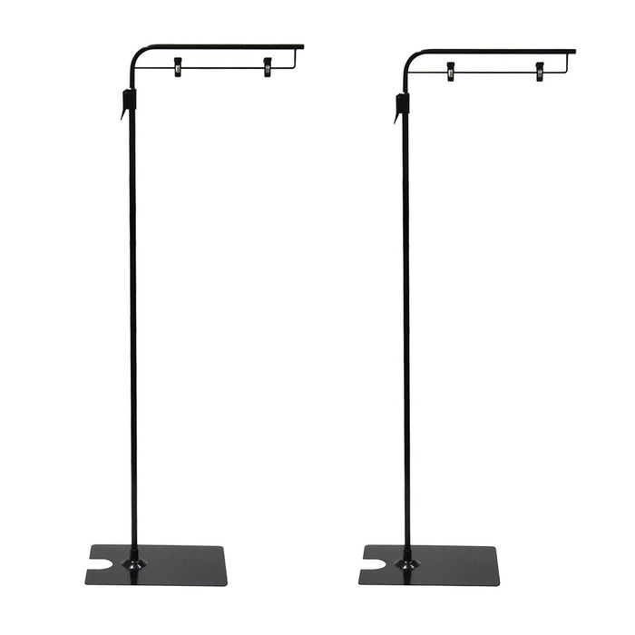 フロアスタンド 黒 【2本組】— ウリサポ