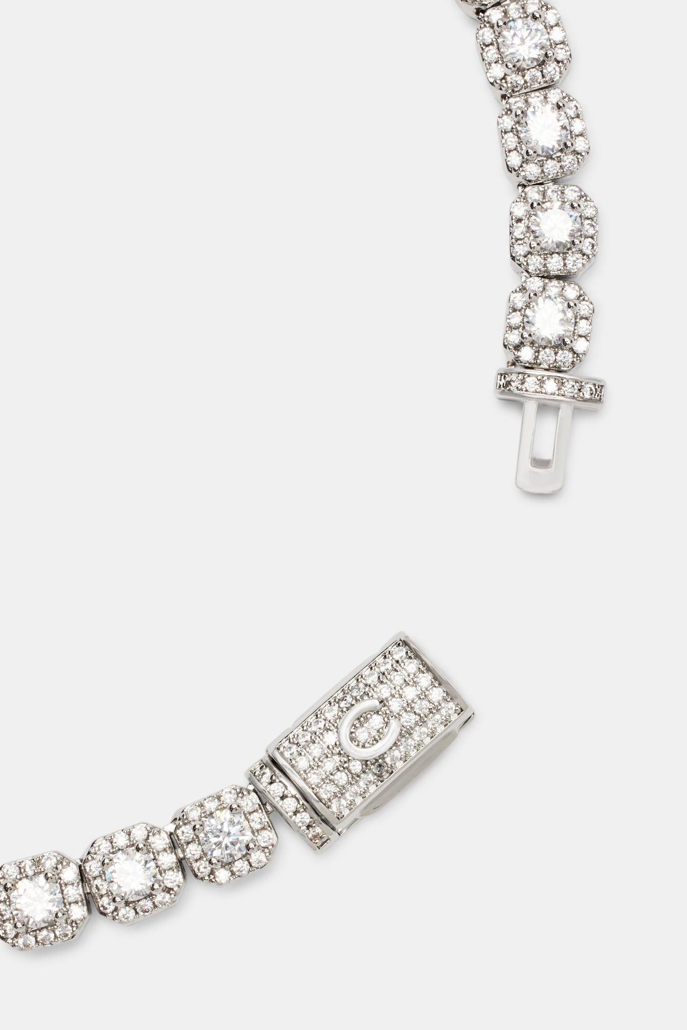 Clustered Tennis Chain - 7mm - White – Cernucci US