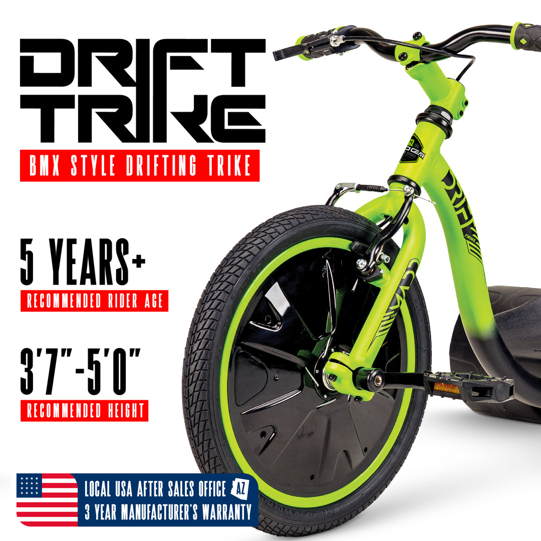 Madd Gear Drift Trike Green Black | Ultimate Drifting Ride