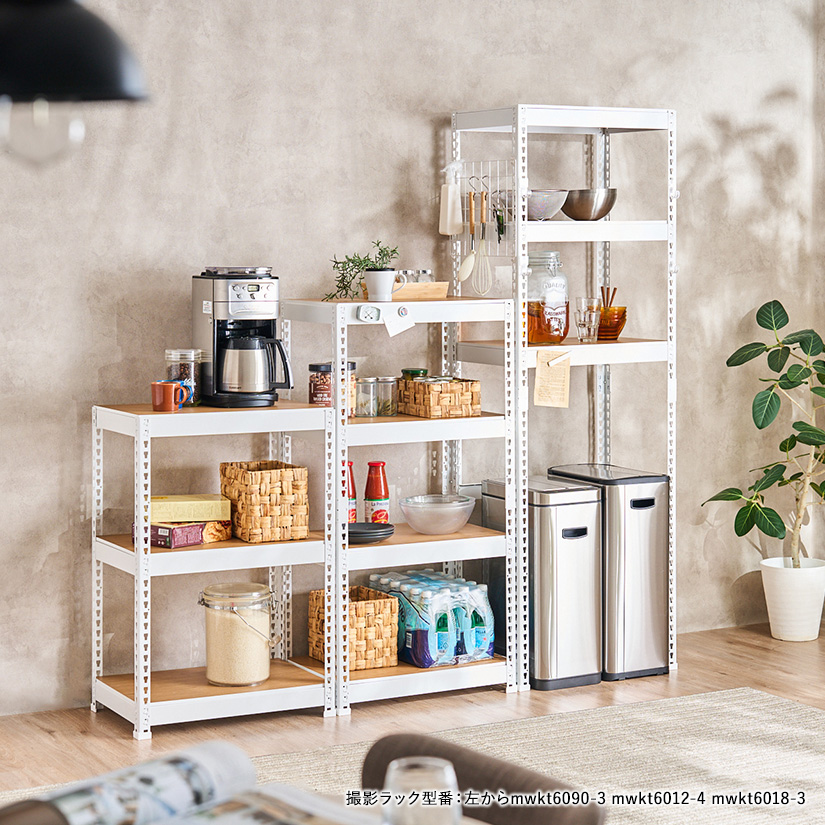 METAL＆WOOD RACK メタルウッドラック キッチンラック 幅60 3段(幅61