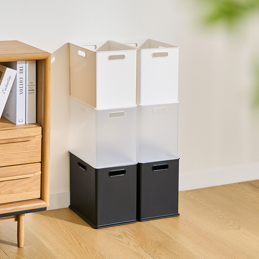 ホワイト、クリア予約販売(通常1ヶ月以内出荷) 収納ボックス ナチュラ