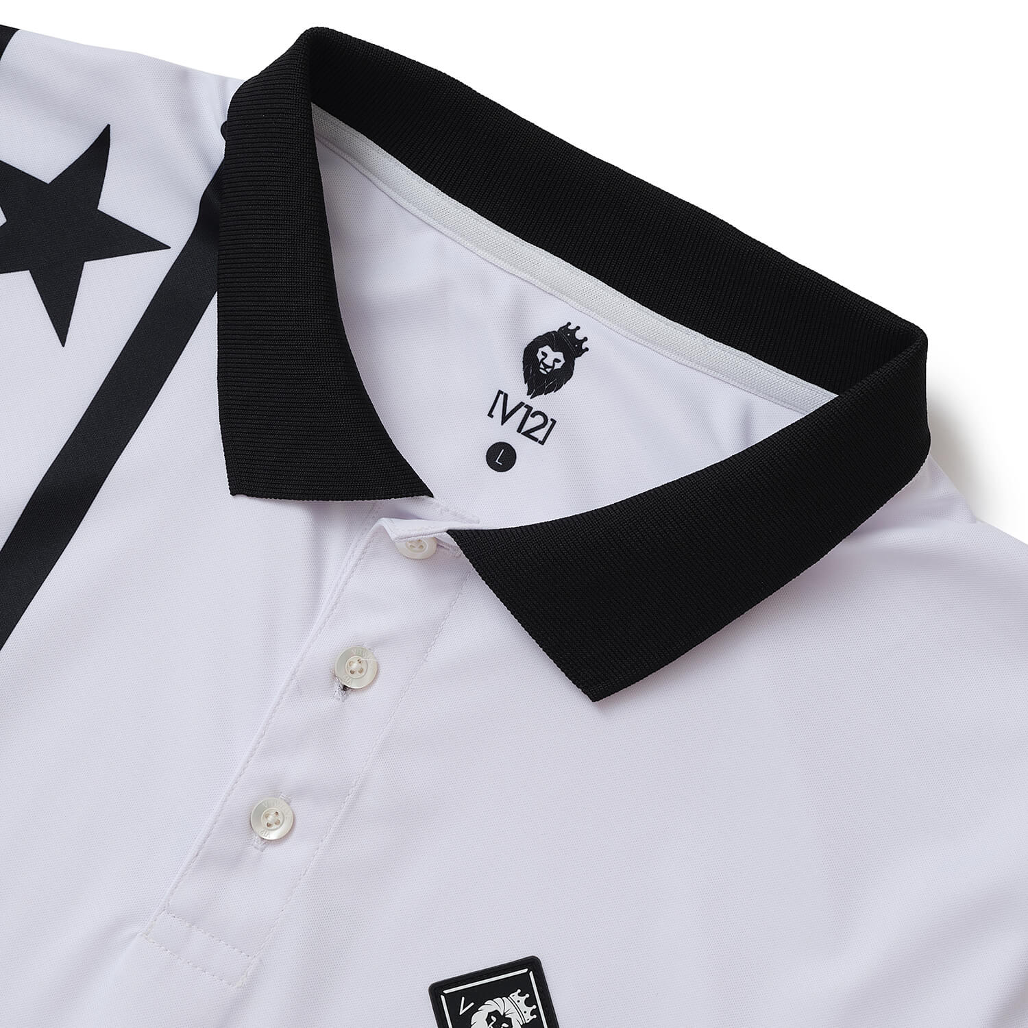 V12] ゴルフ メンズ ポロシャツ 吸水速乾 VERTICAL STAR POLO | 【公式