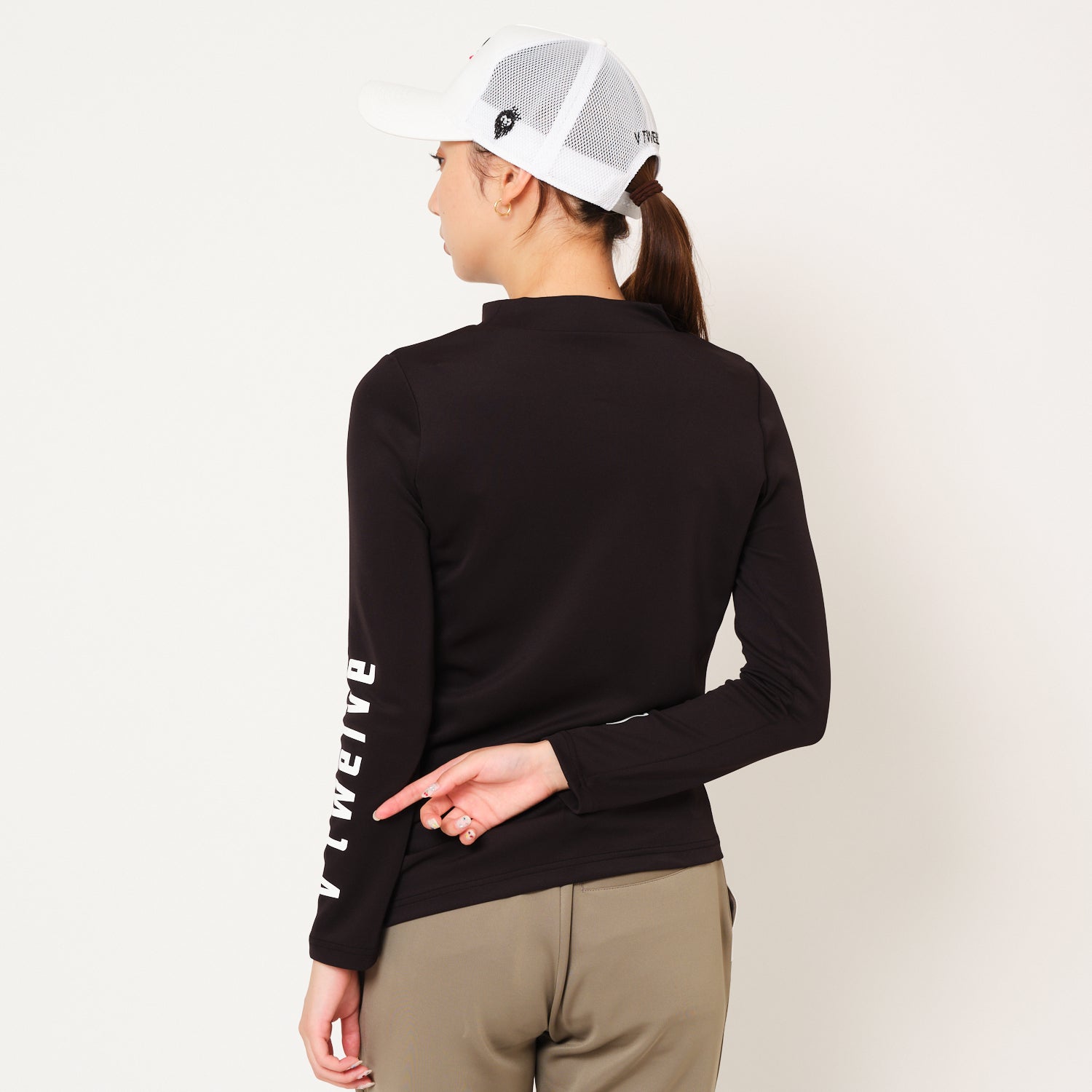 V12 ゴルフ レディース インナーモックネック接触冷感 LOGO INNER MOCK