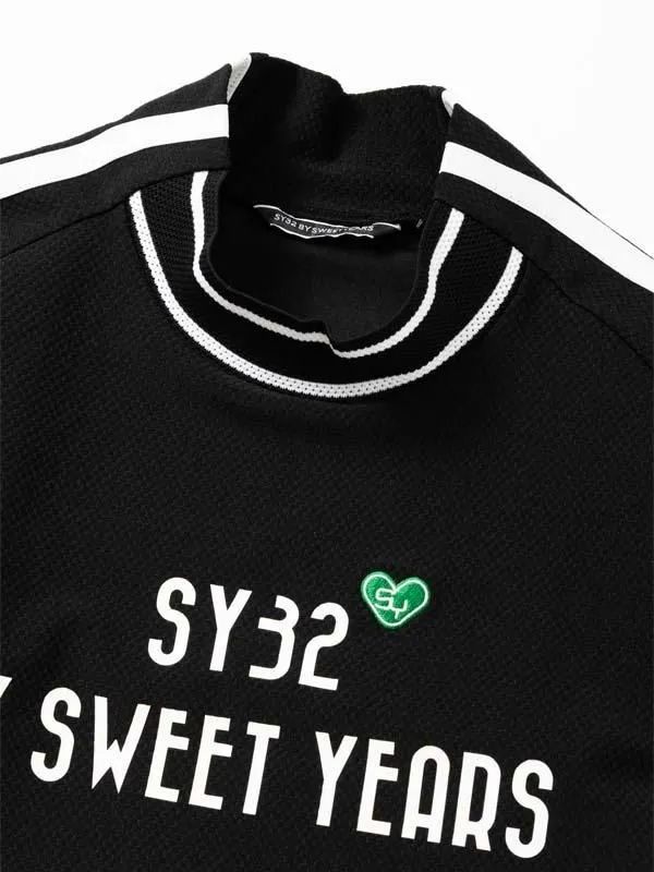 SY32 by SWEET YEARS - BLOCK JQ TRICOT L/S MOCK | モックネック