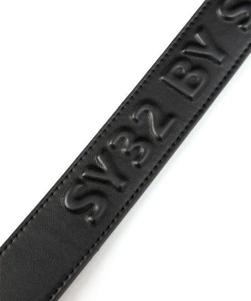 SY32 by SWEET YEARS - LOGO EMBOSS BELT | ベルト | ブラック