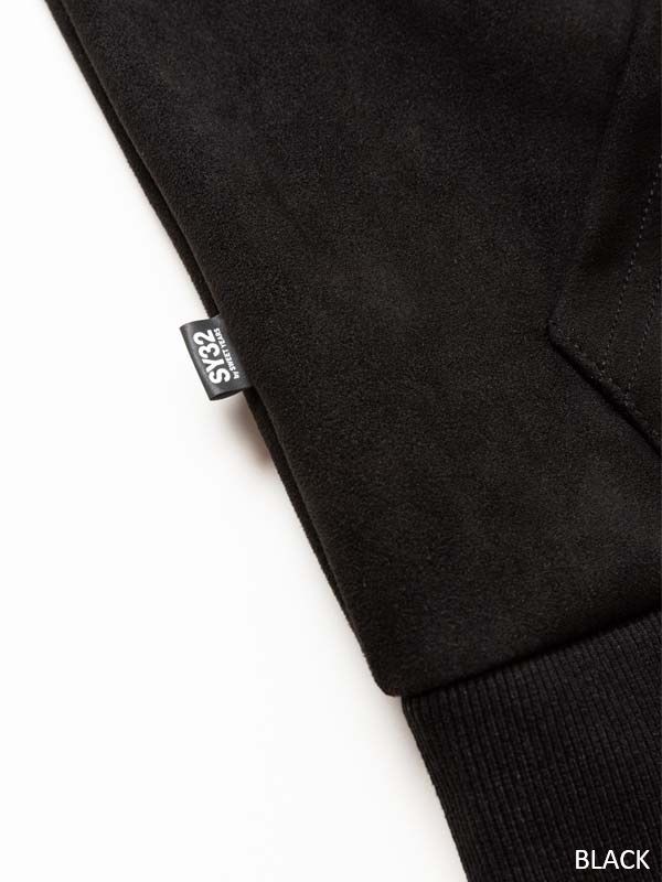 SY32 by SWEET YEARS - ESTER SUEDE ZIP HOODIE | パーカー | ブラック
