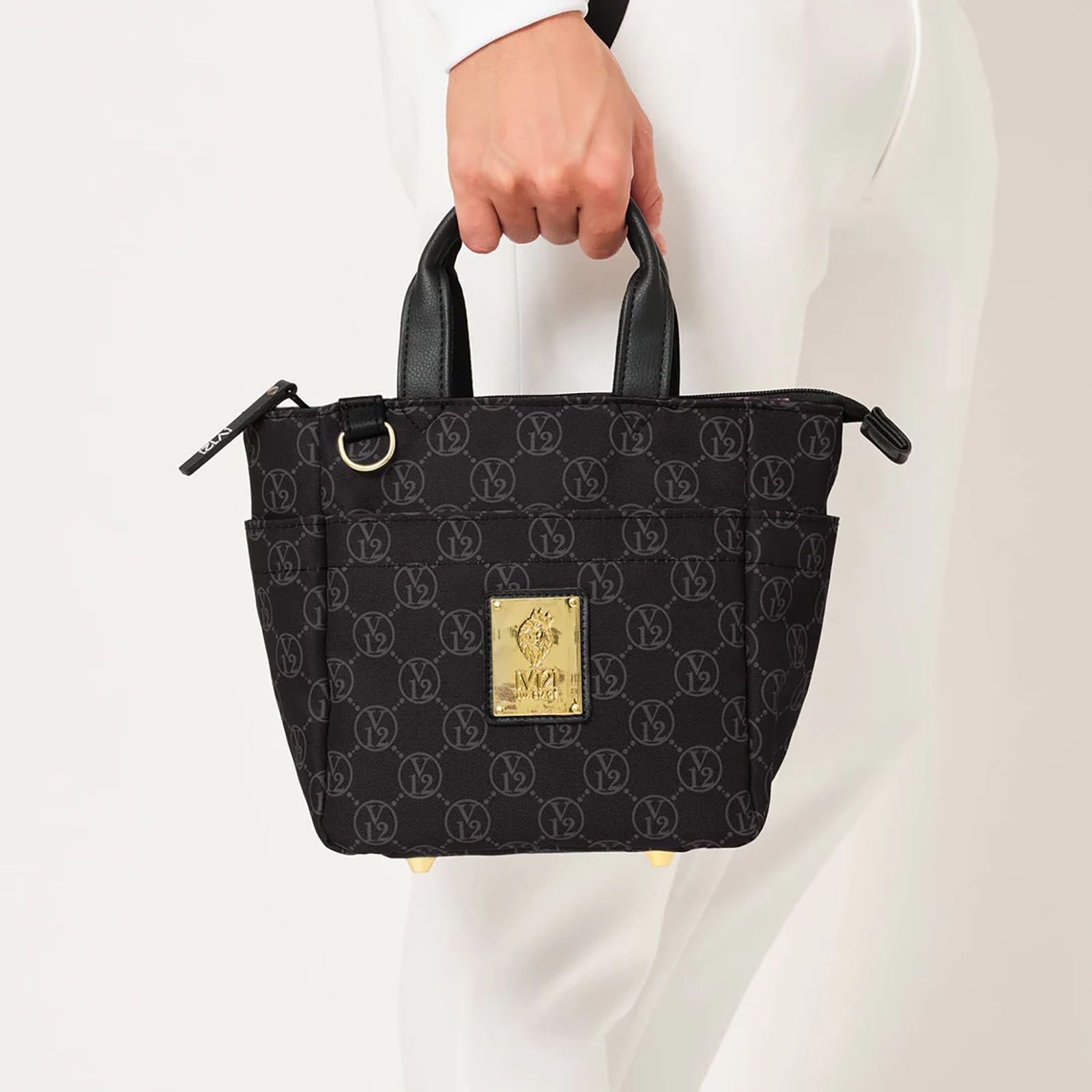 V12 - MONOGRAM CART BAG | カートバッグ | ブラック | ユニセックス