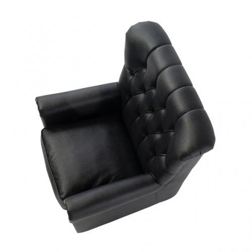 VINCENT(ヴィンセント) 1人掛けソファ ハイバック ブラック 合皮