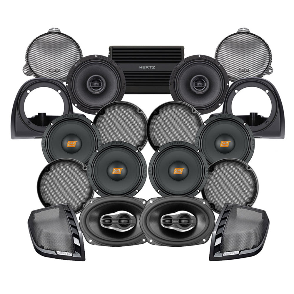 Hertz Stage 8 Plug & Play Amp and Speaker Package with Air-Cooled