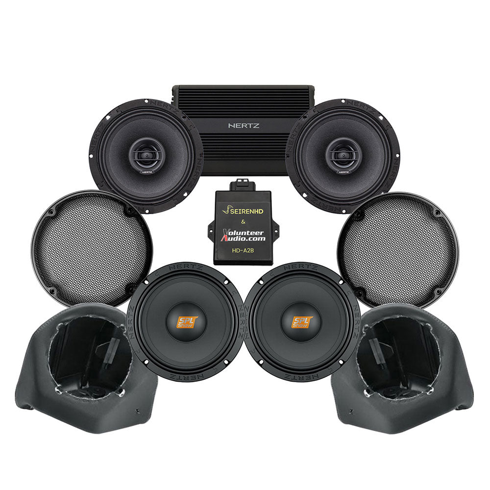 Hertz Premium A2B Stage 4 Plug & Play Amp And Speaker Package For