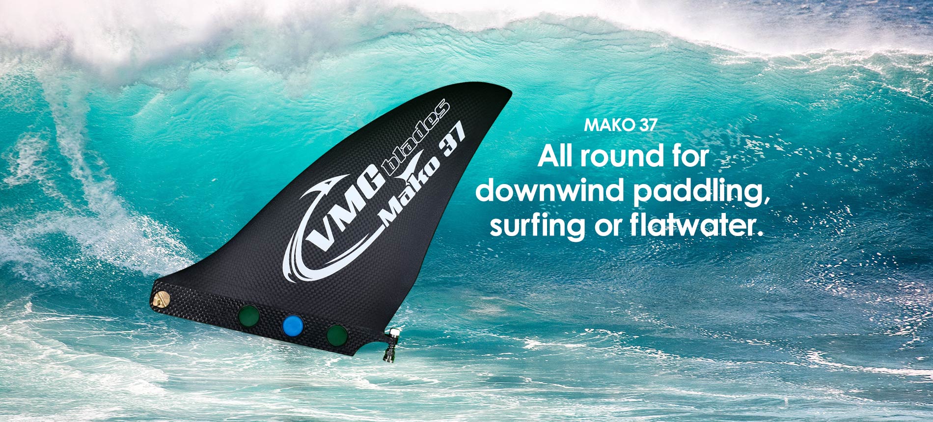 SUP Racing Fins by VMG blades - Custom Carbon Design