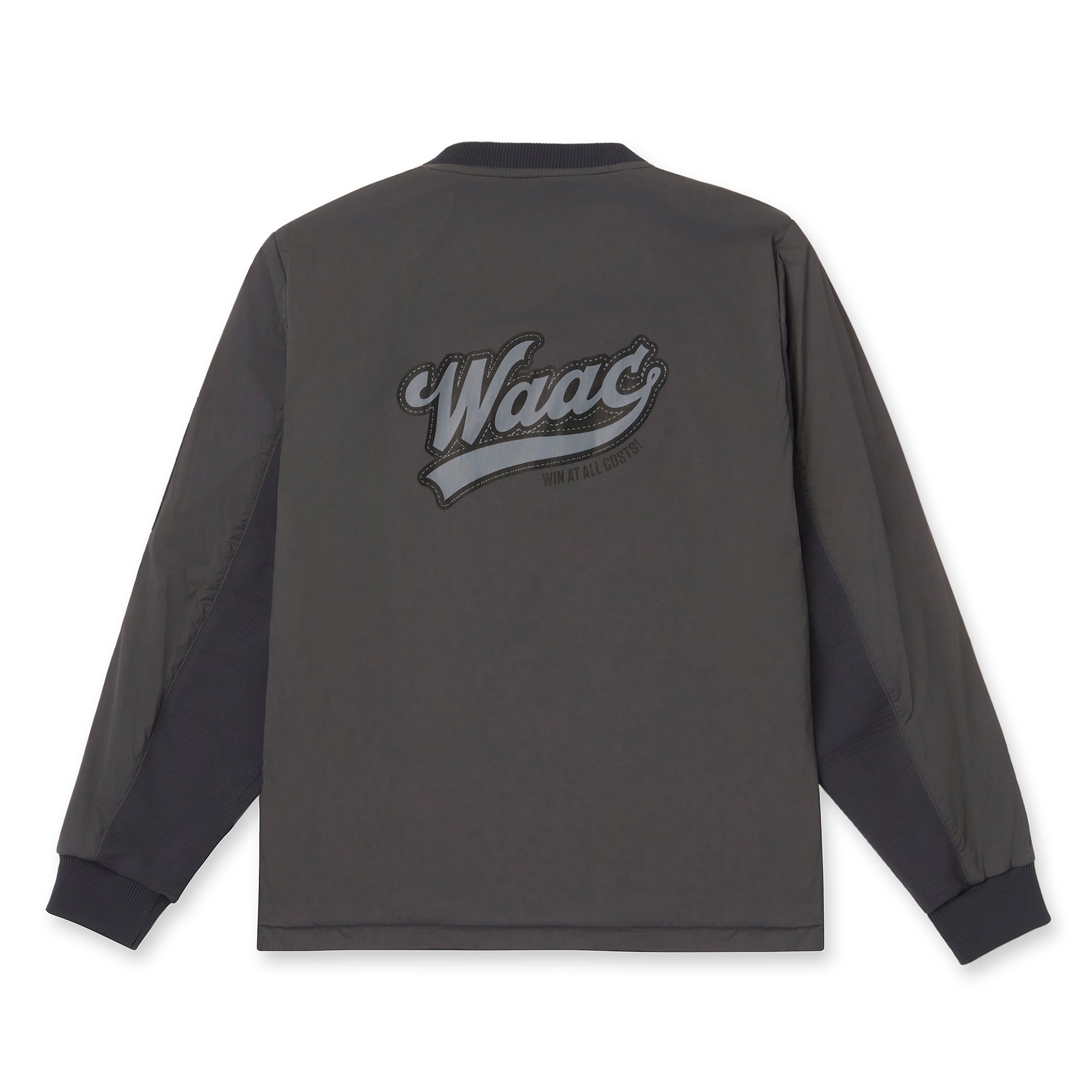 WAAC トレーナー WOMEN ストレッチタフタバックロゴプルオーバー ホワイト