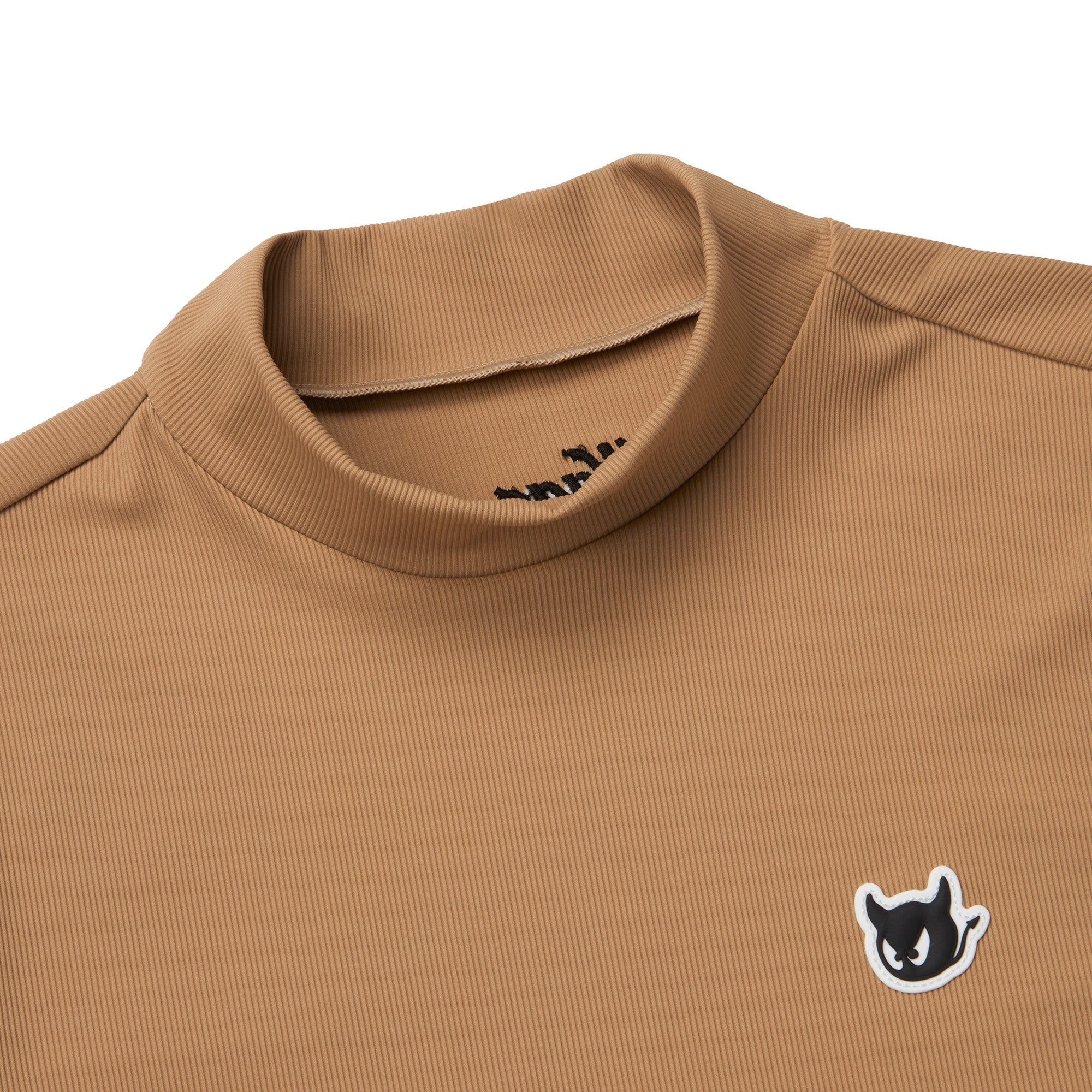 WOMEN ミニリブモックネック ホワイト