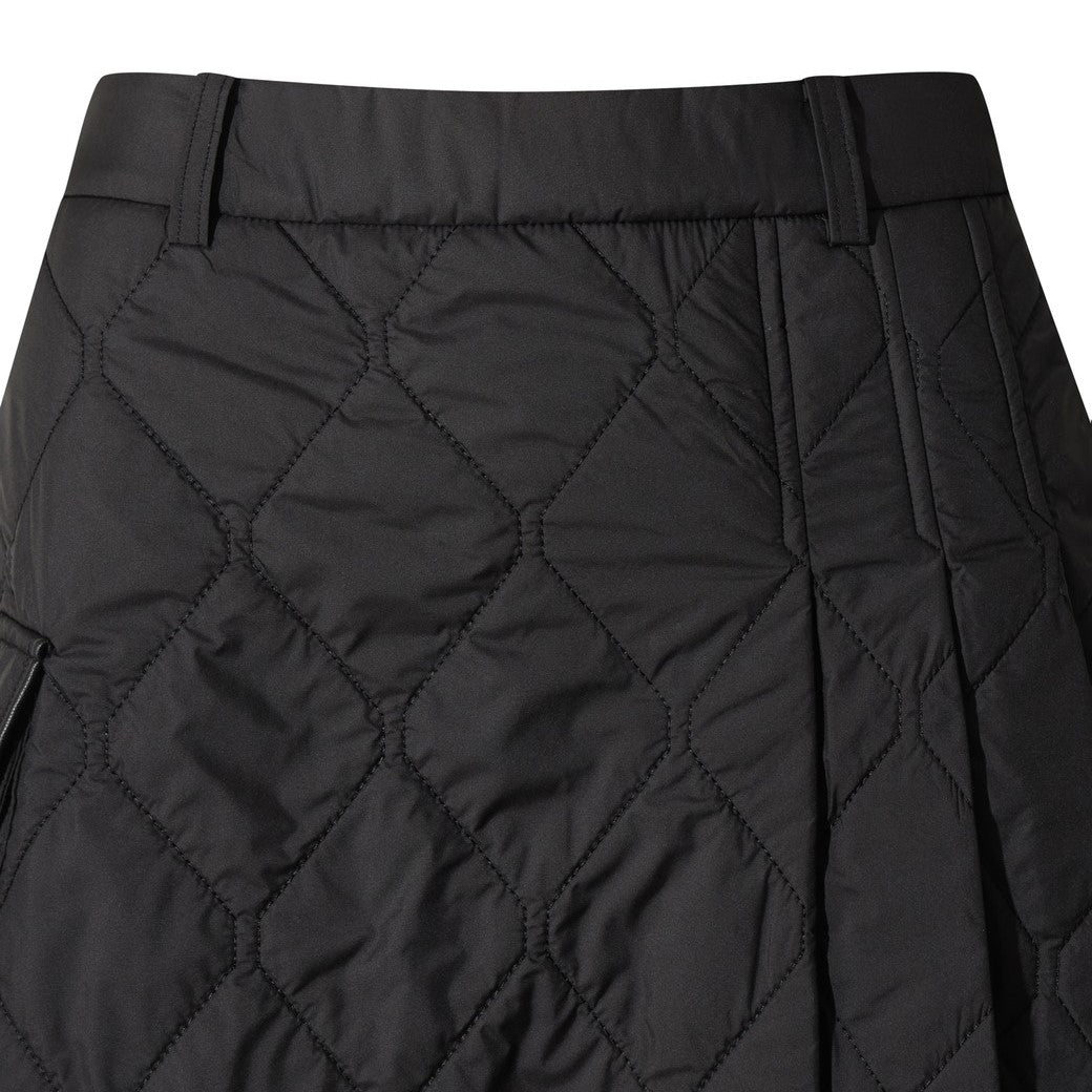 WOMEN キルティングラップスカート ブラック