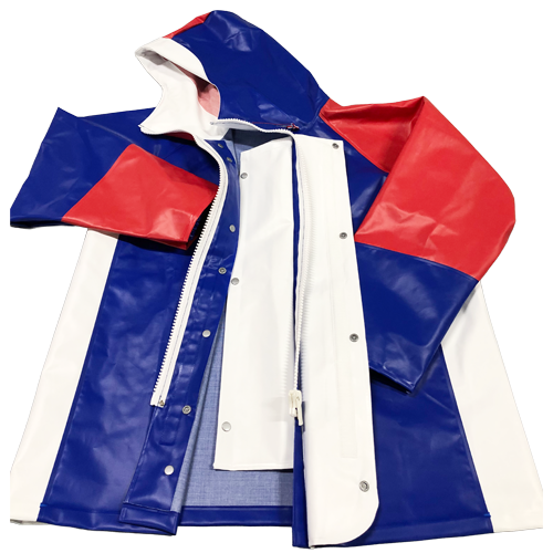 マリンメイト ハイブリッド2 マリンブルー パーカー ｜ 漁師カッパ専門