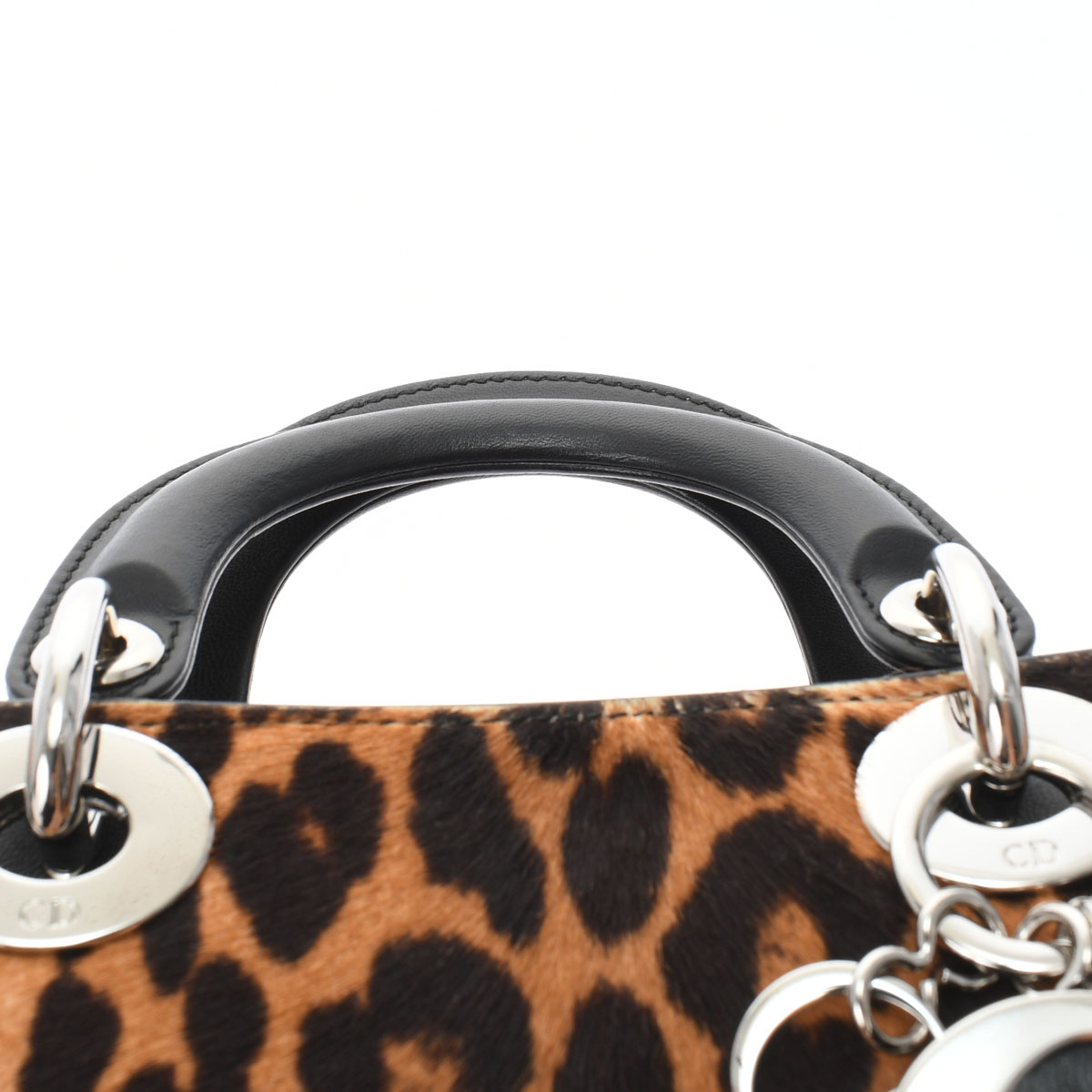 ディオール / Dior LADY DIOR ミニバッグ レオパード柄 ブラウン