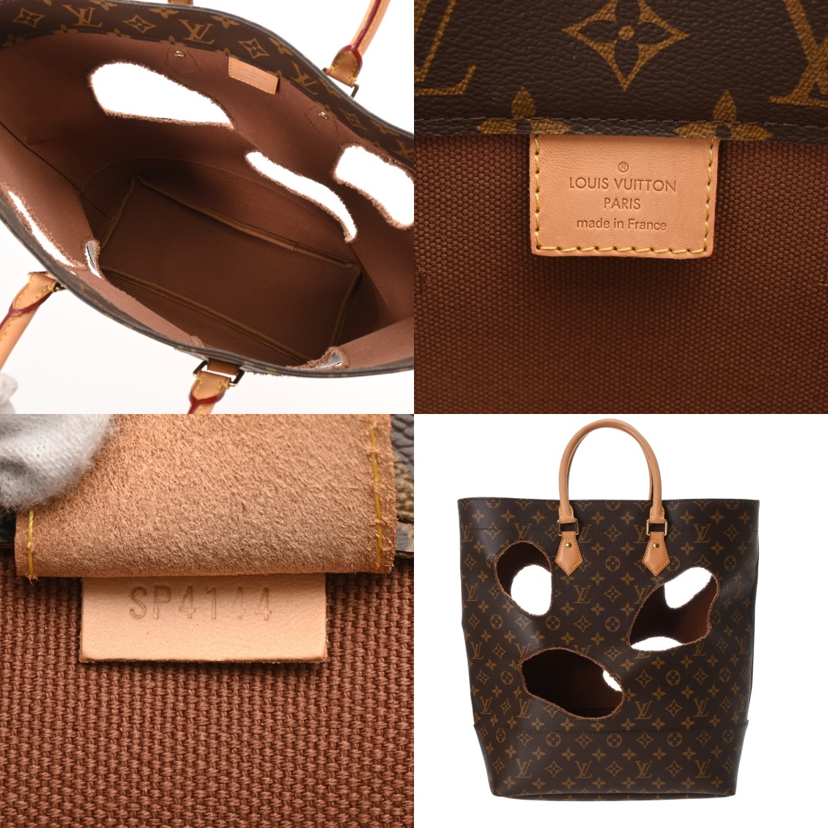 ルイ ヴィトン モノグラム ウィズホールズ 川久保玲コラボ ブラウン