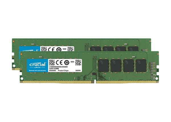 Crucial - DDR4 - kit - 64 GB: 2 x 32 GB - DIMM 288-pin - 3200 MHz