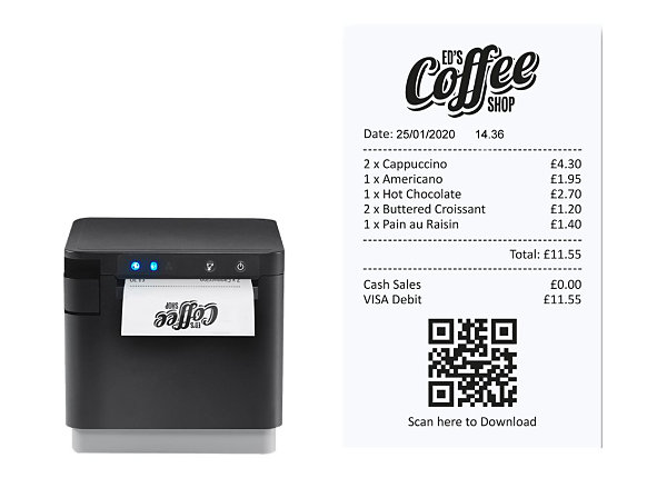 Star mC-Print3 MCP31L NH BK US - receipt printer - B/W - direct