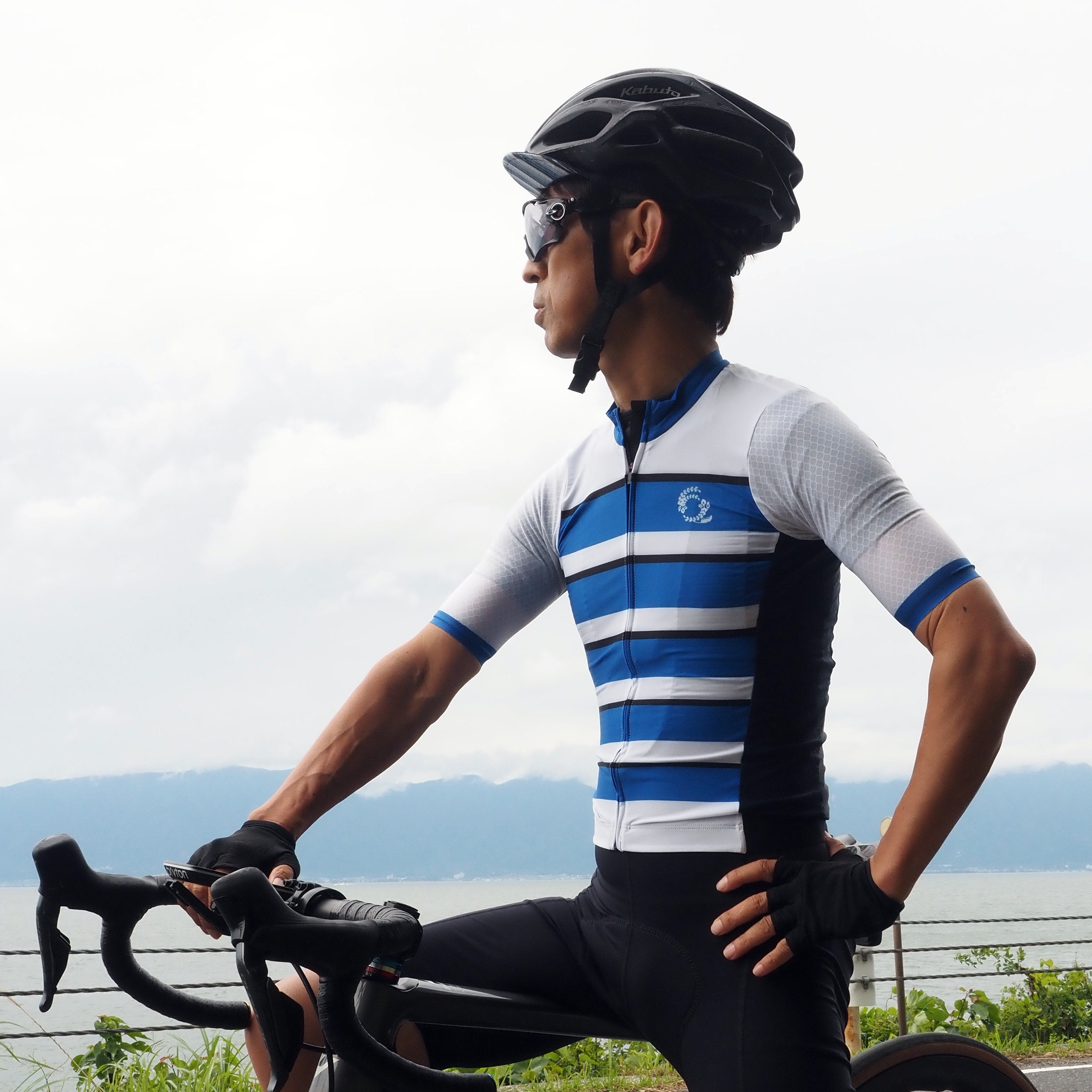 半袖ジャージ ユニセックス カフェグリシーヌ コンジョウ（紺青