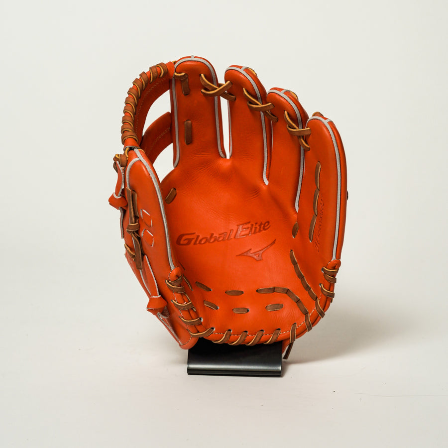 ミズノ】硬式グラブ/内野手用/送料無料/1AJGH22413/右投げ/オレンジ/52