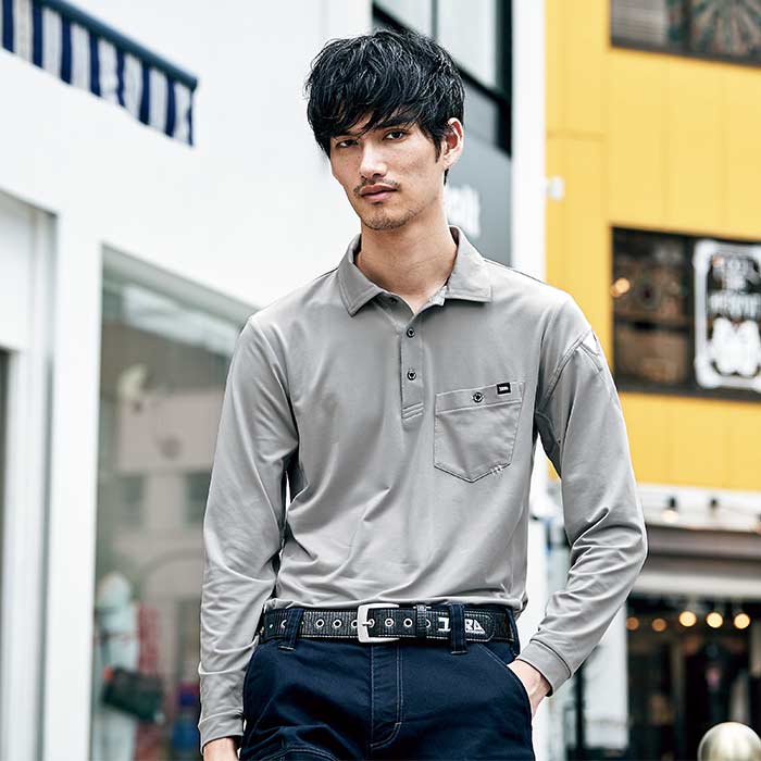 寅壱] 5951-614 長袖ポロシャツ | 作業服・作業着やユニフォームなら