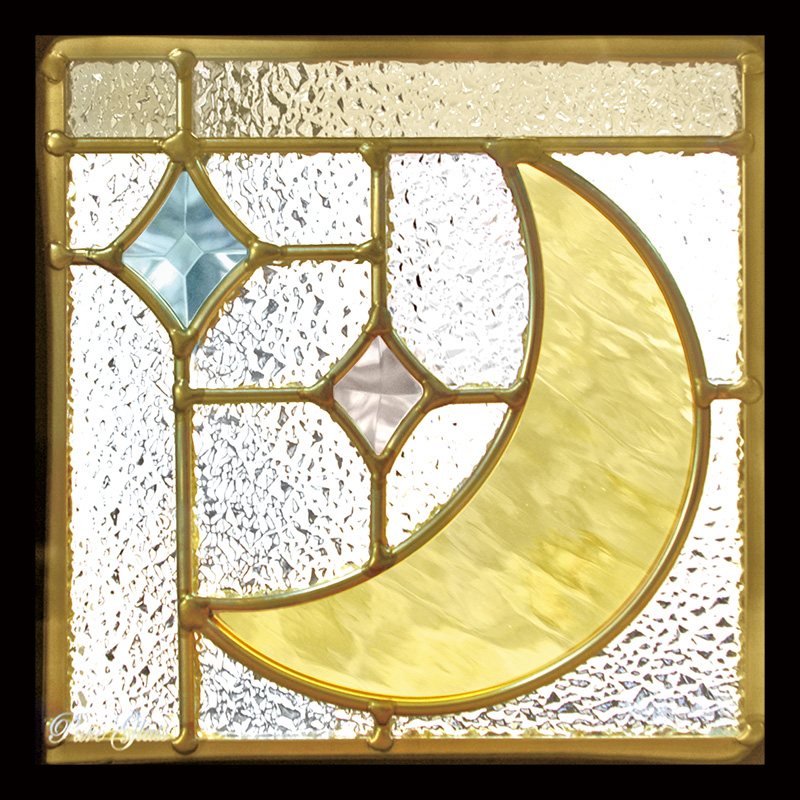 販売済みステンドグラス サンプル画像 小さな教会 ダイヤS7 販売済み