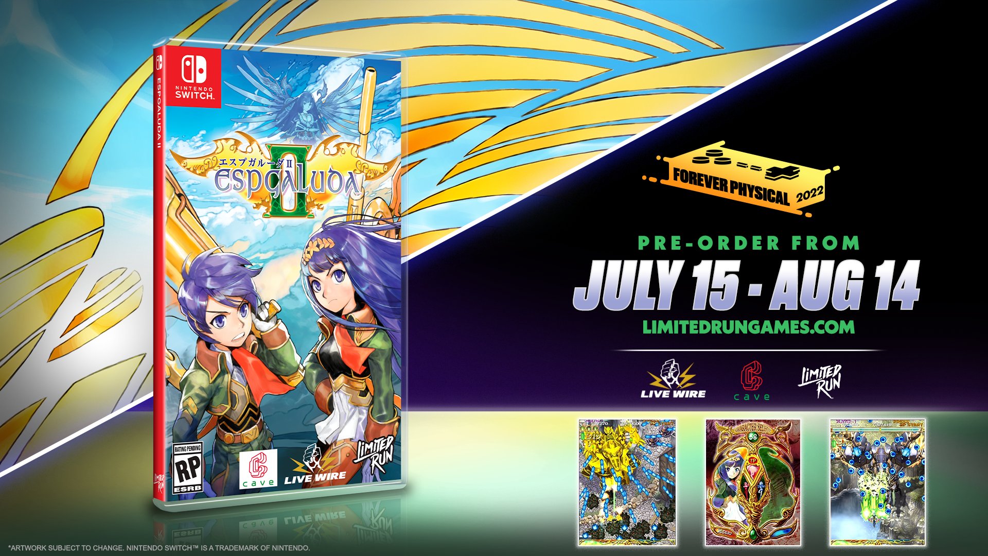 Switch版「エスプガルーダII」の北米パッケージ版が7月16日00：00に